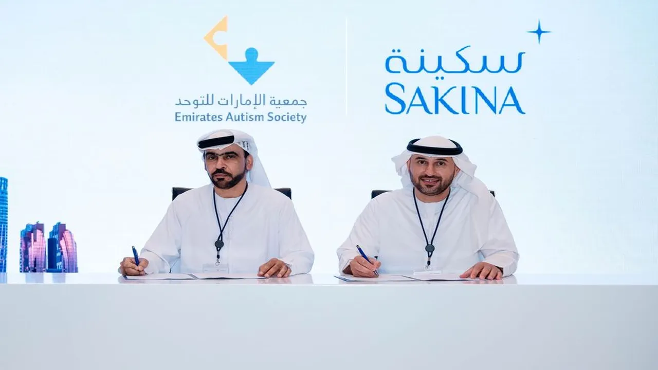 شراكة استراتيجية بين ‘سكينة’ وجمعية الإمارات للتوحد لتعزيز الرعاية لذوي التنوّع العصبي